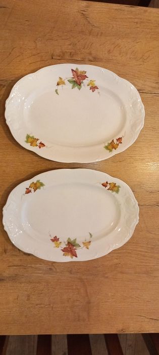 WAŁBRZYCH PRL VINTAGE 2 sztuki porcelanowe półmiski patery talerze