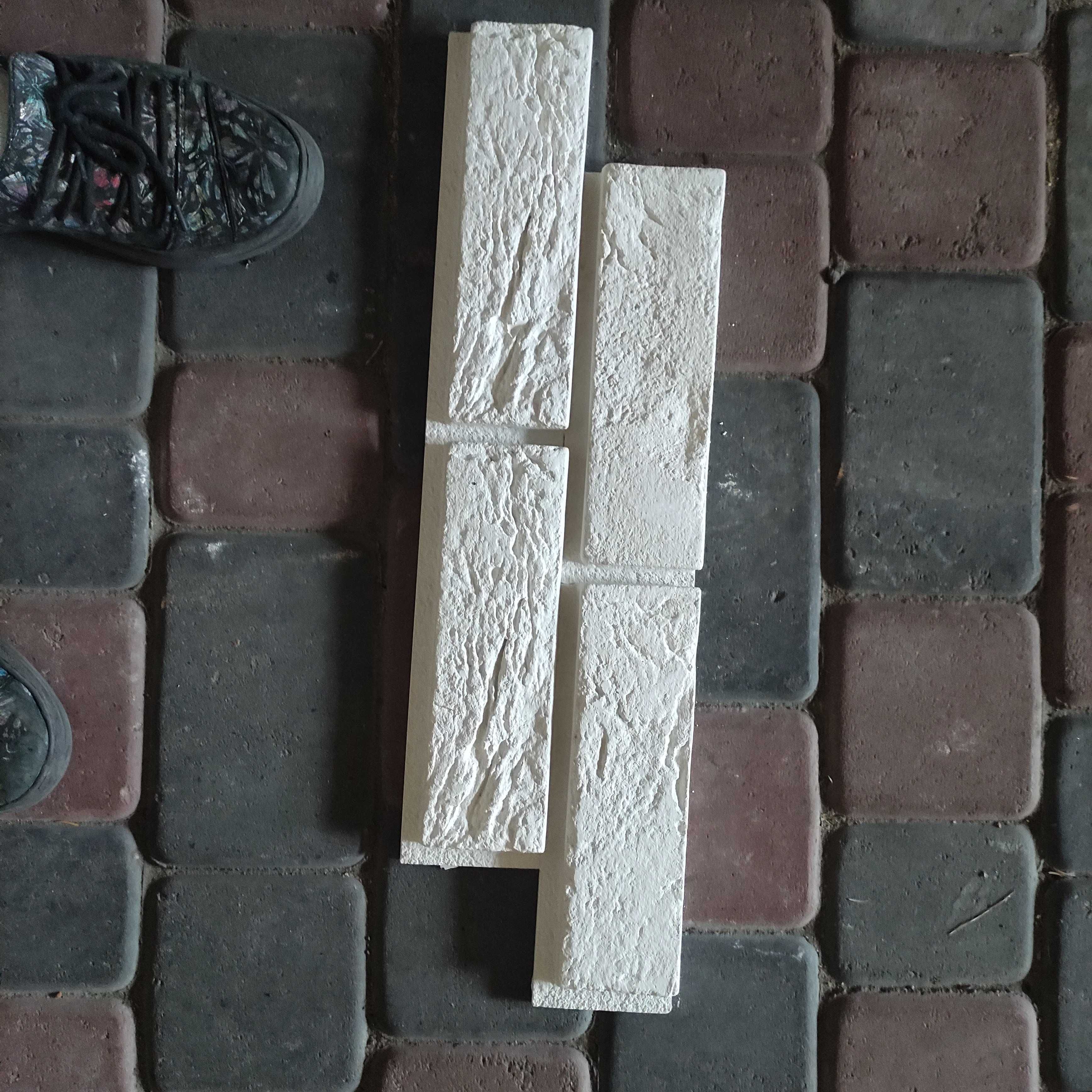 Kamień biała cegła na ścianę