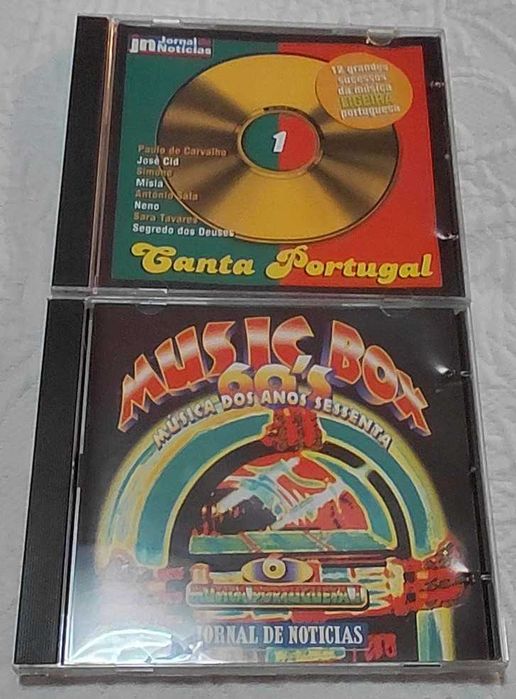 2 cds de musica: Canta Portugal e Music Box 60s