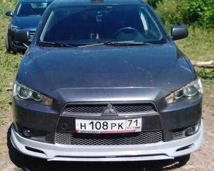 Обвес Lancer X 10 накладка на бампер пороги юбка ланцер лансер х губа