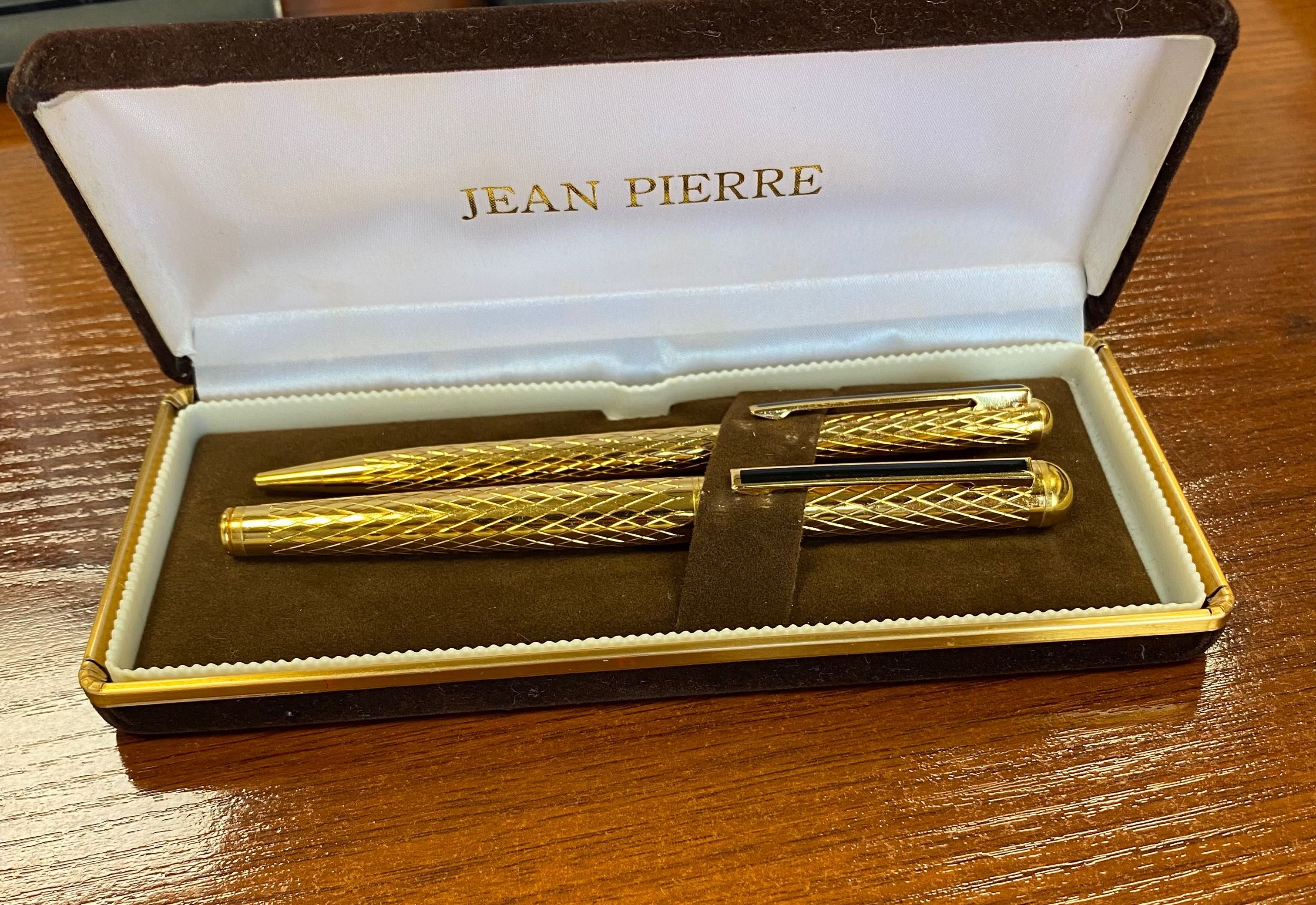 Conjunto (esferográfica + caneta tinteiro) de marca Jean Pierre Lepine