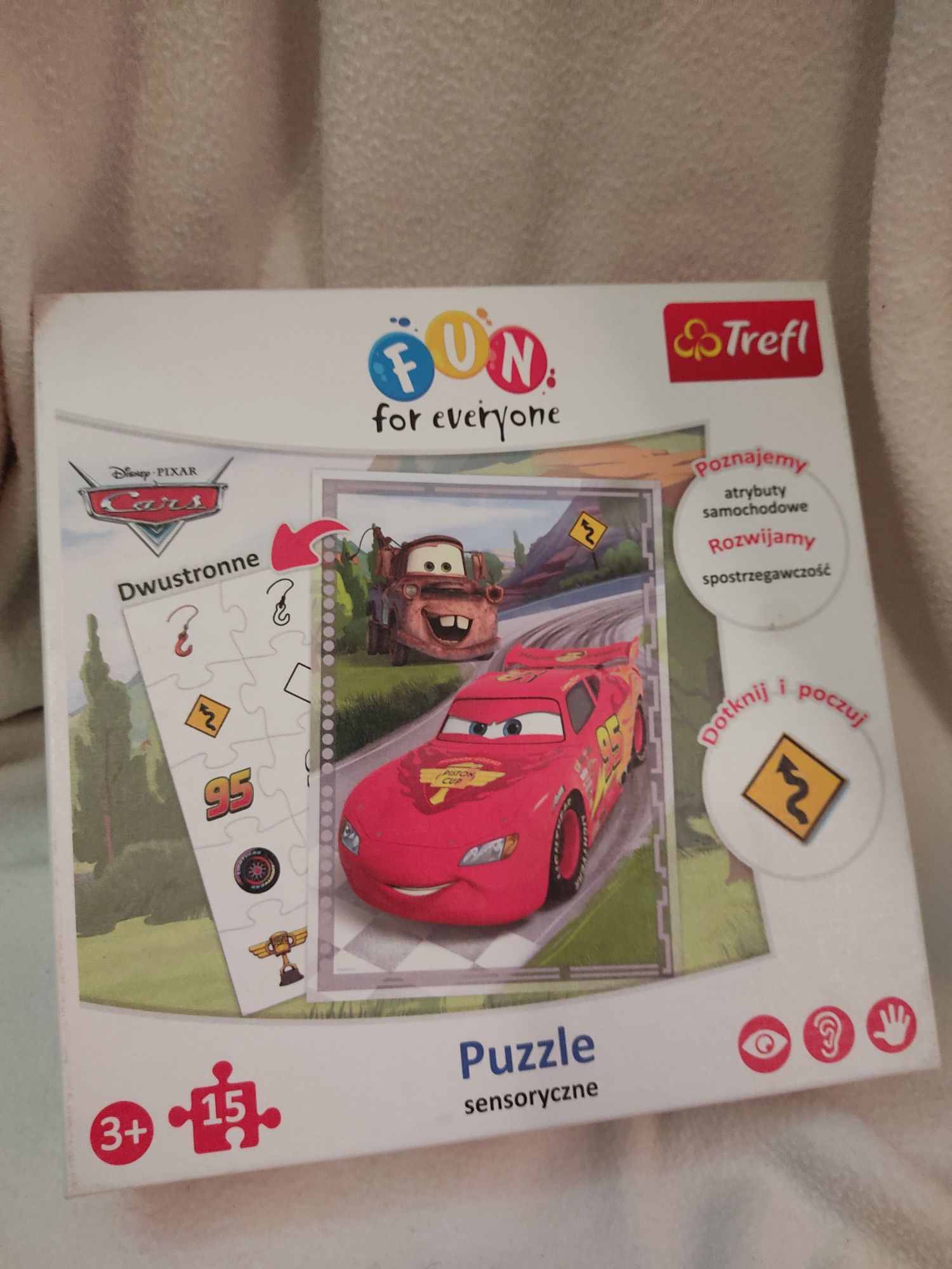 Puzzle sensoryczne Auta Cars