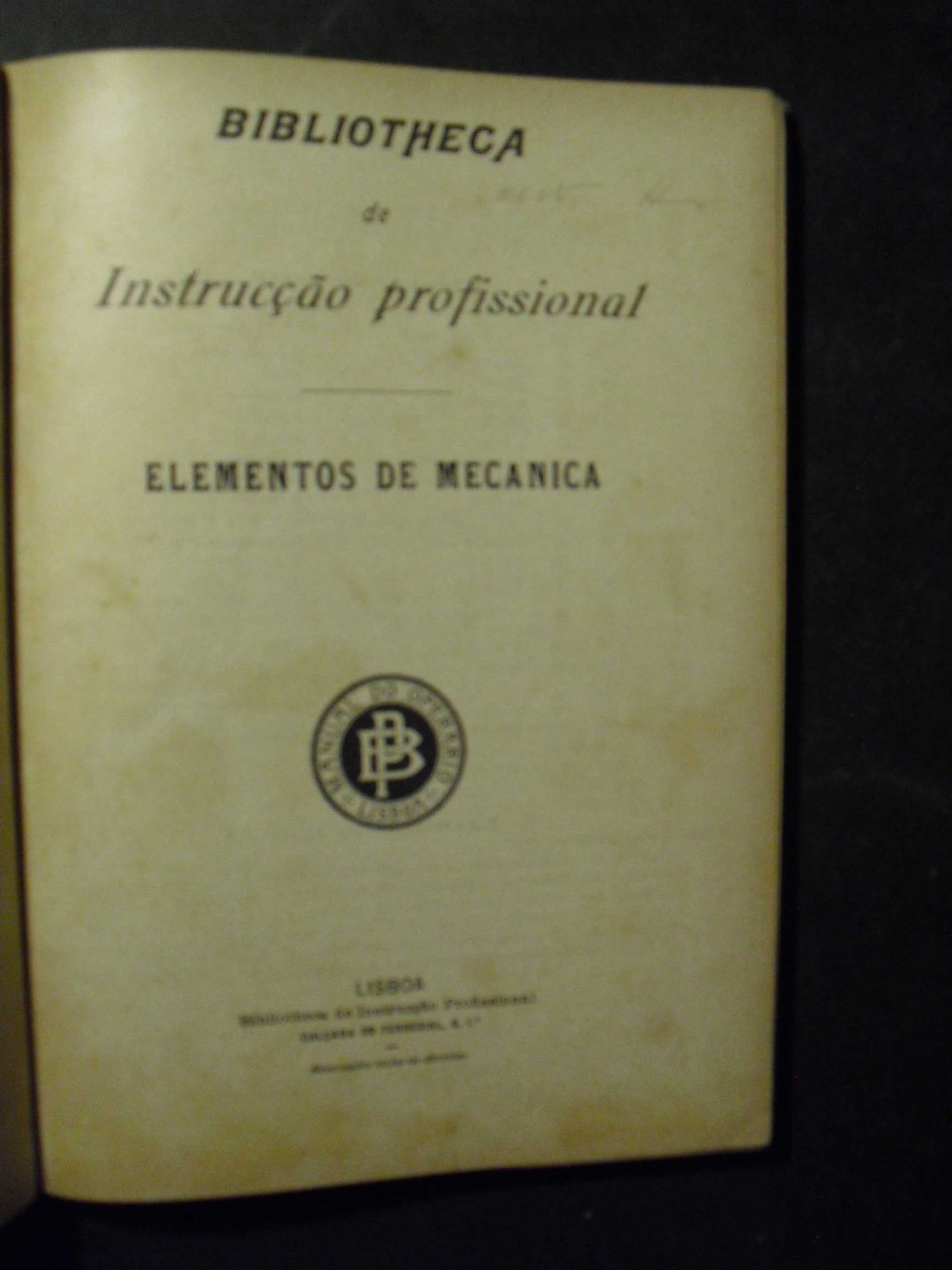 MECANICA-ELEMENTOS-BIBIOTECA DE INSTRUÇÃO PROFISSIONAL