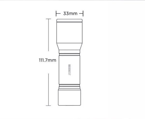 Портативний кишеньковий ліхтарик Xiaomi BEEBEST Extreme F1, 250LM, 270