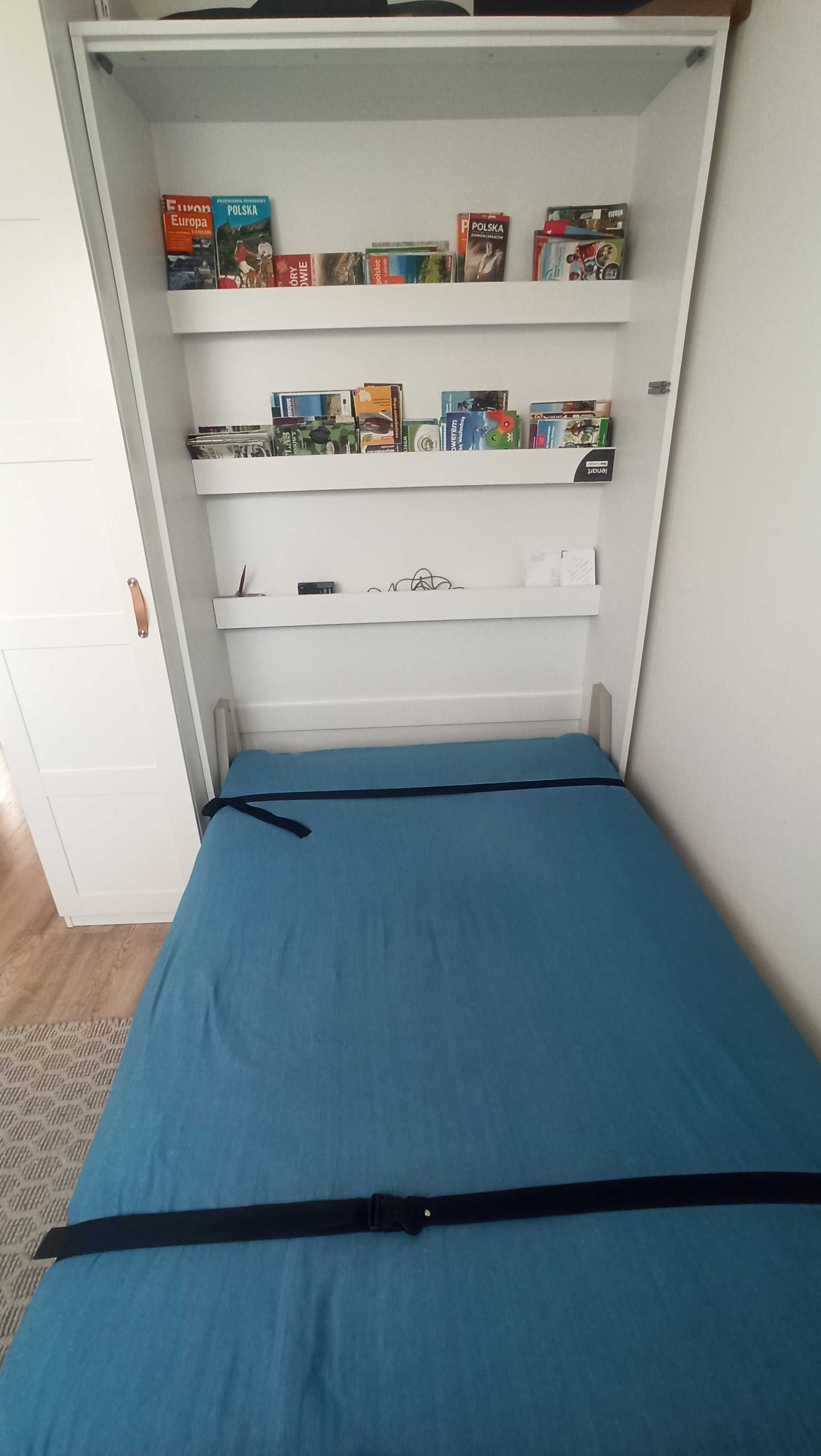 Półkotapczan pionowy z MATERACEM 120x200 Bed Concept BC-02 Lenart