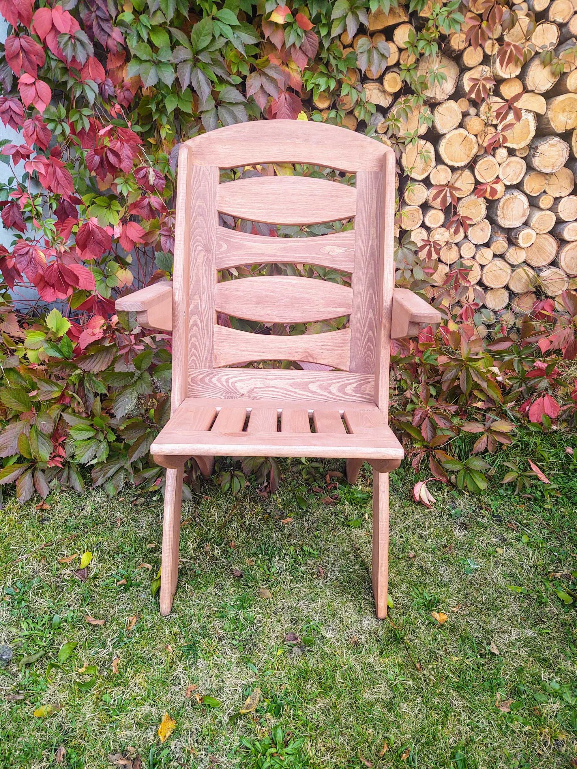 Krzesło ogrodowe drewniane składane, tarasowe X lamel nr 9