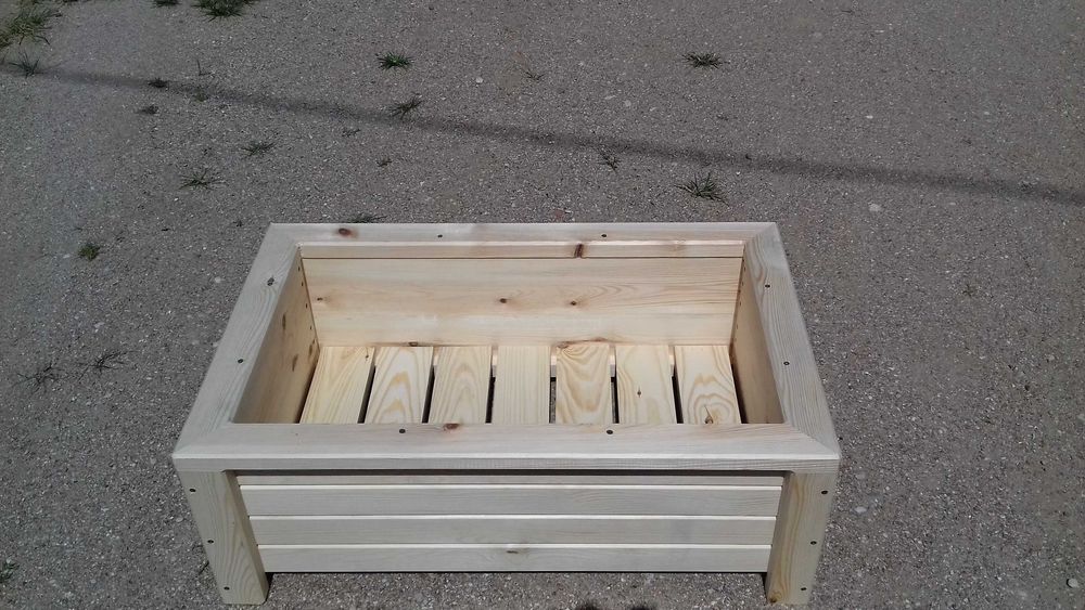 Donica ogrodowa drewniana solidna naturalna eko