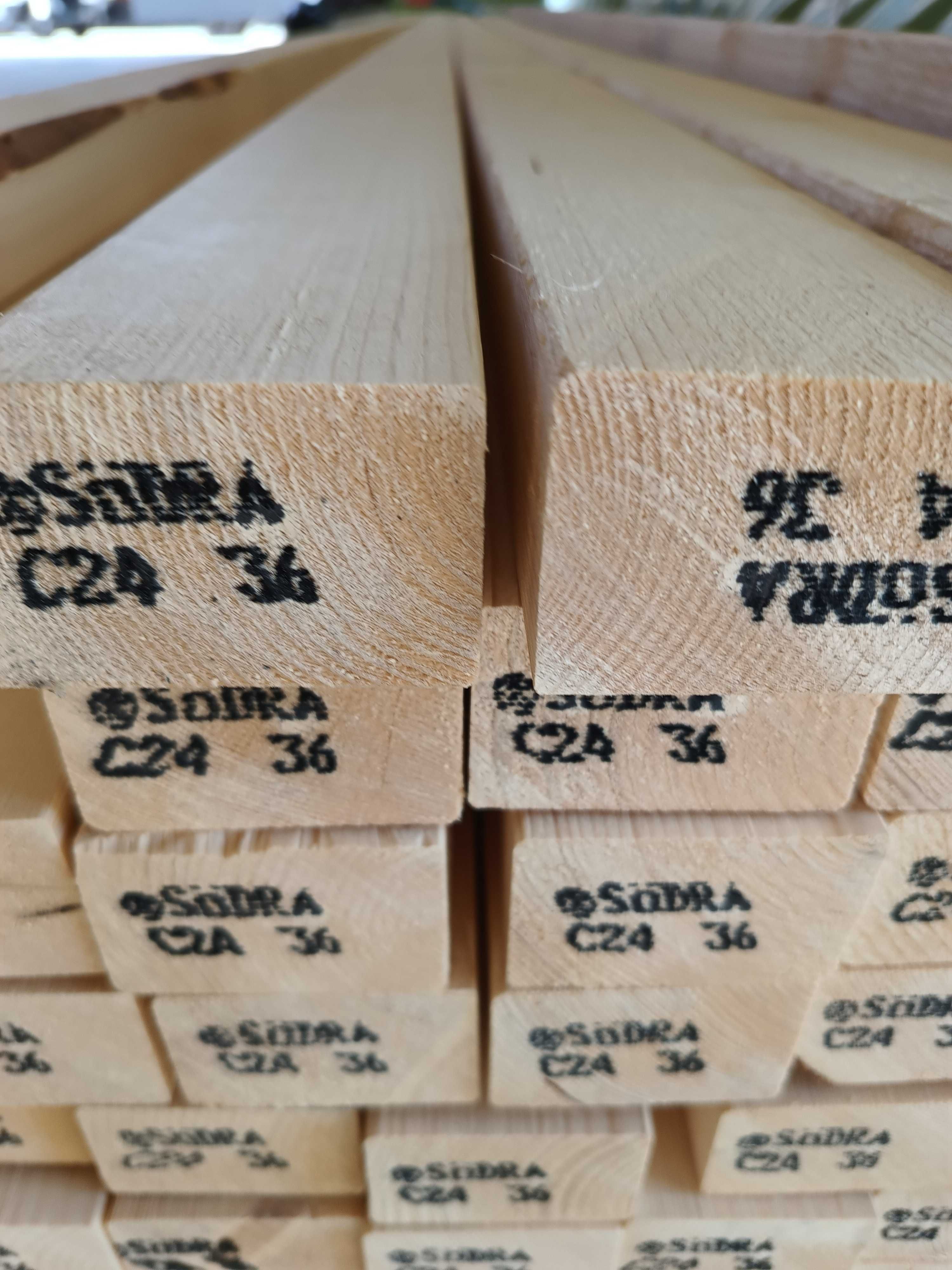 Drewno konstrukcyjne C24 Szwecja