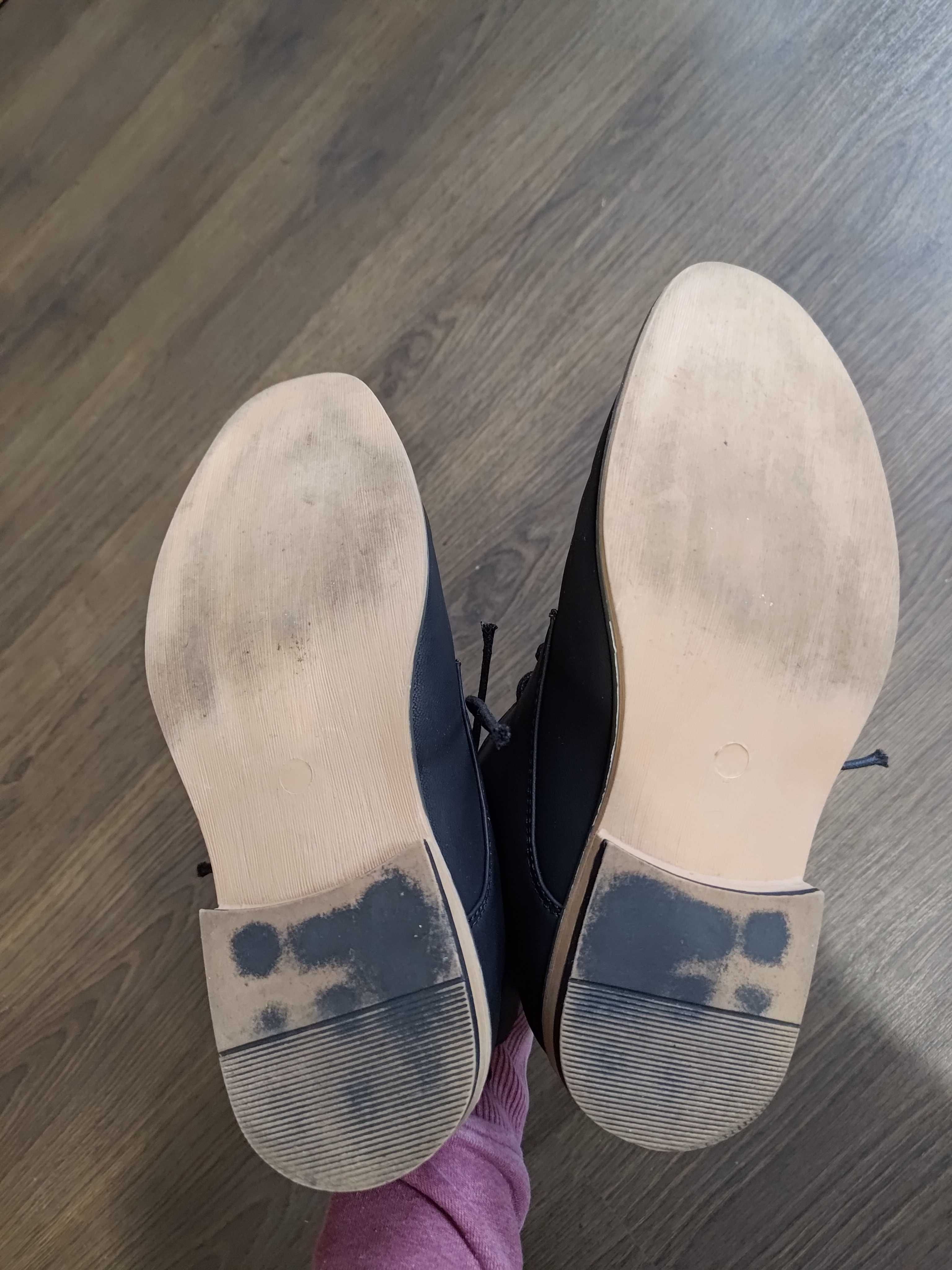 Buty męskie czarne chukka eleganckie Primark r. 40