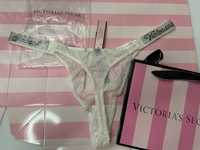 stringi victoria's secret białe t3 new+torebka,XL