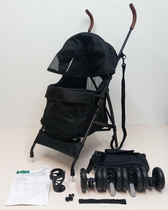 Wózek transportowy dla psa kota składany spacerowy z Koszem 11kg max