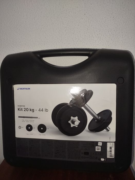 Kit de musculação 20 kg decatlhon