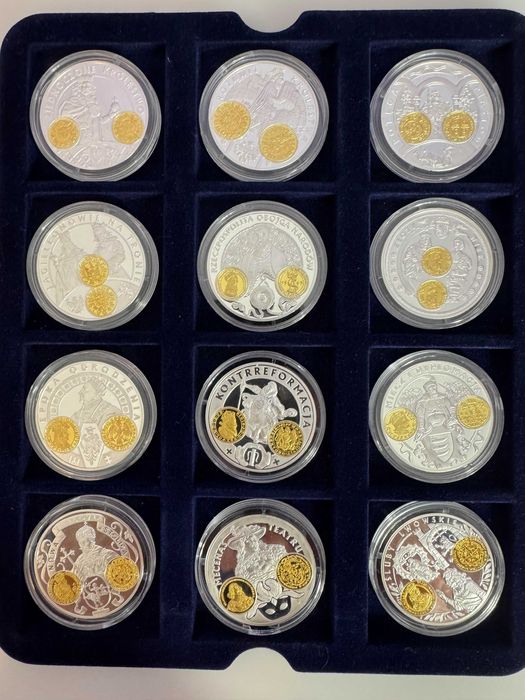 Kolekcja medali 1000 lat pieniądza polskiego - 12 medali