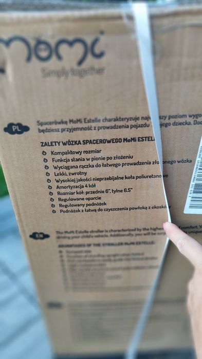 Nowy wózek momi estelle szary