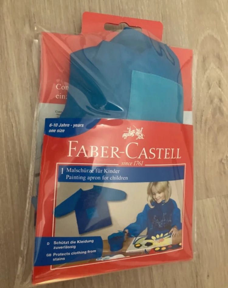 Avental infantil para colorir Faber Castell