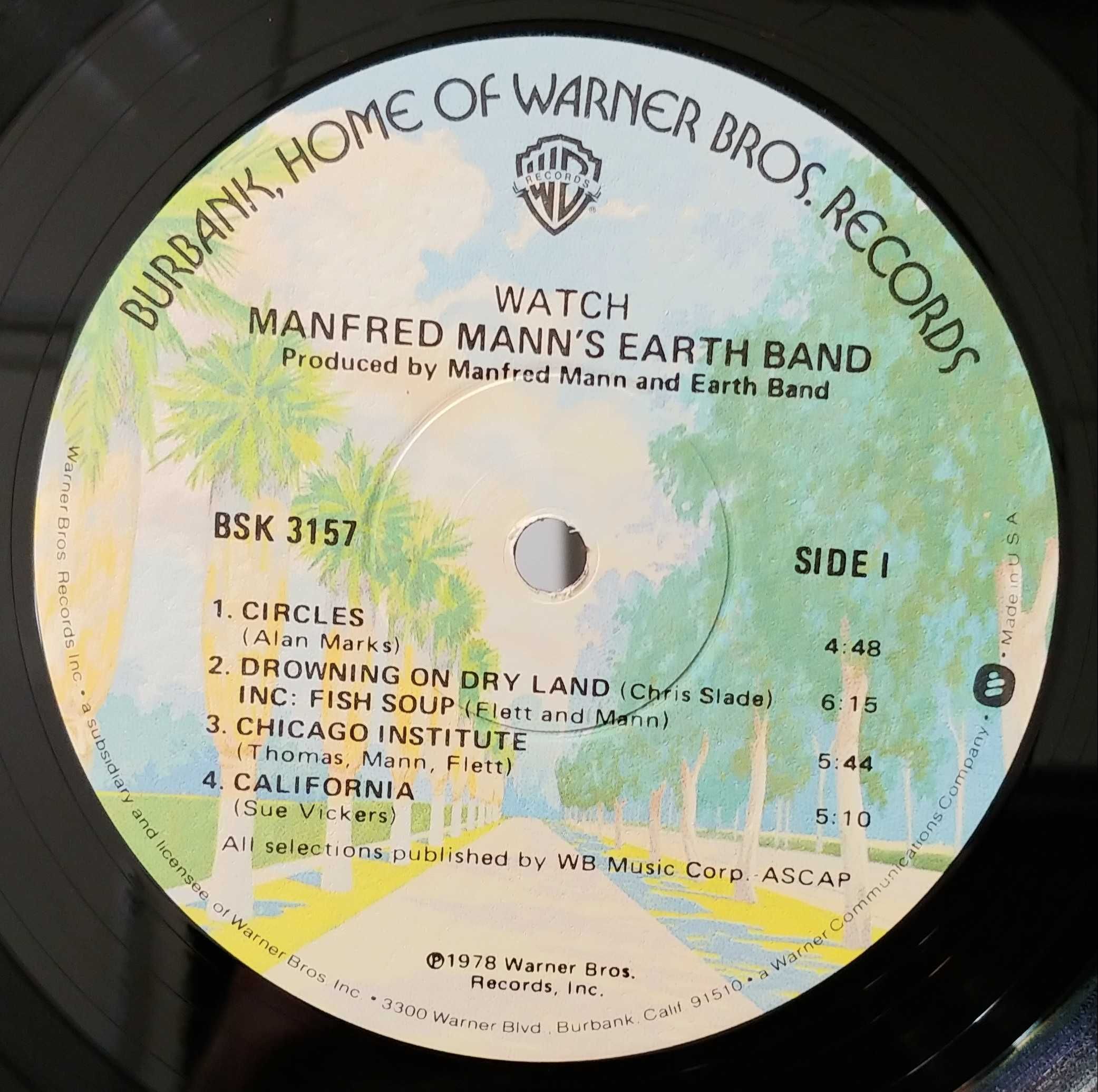 Manfred Mann's Earth Band – Watch. U.S.A. 1978 r. Płyta winylowa.
