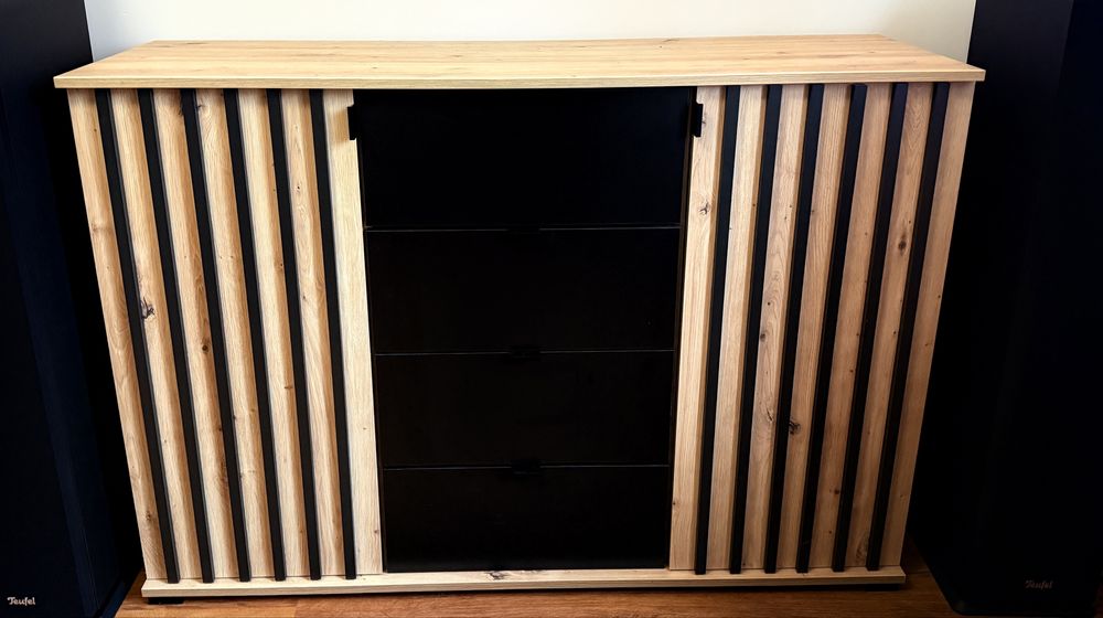 Komoda z lamelami dąb aristan