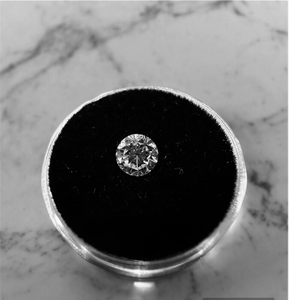 Золота каблучка з природним діамантом,бриллиантом,0.25 ct