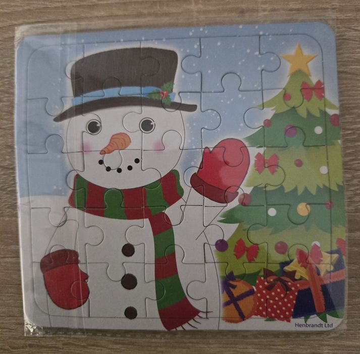 Puzzle świąteczne, stan nowy