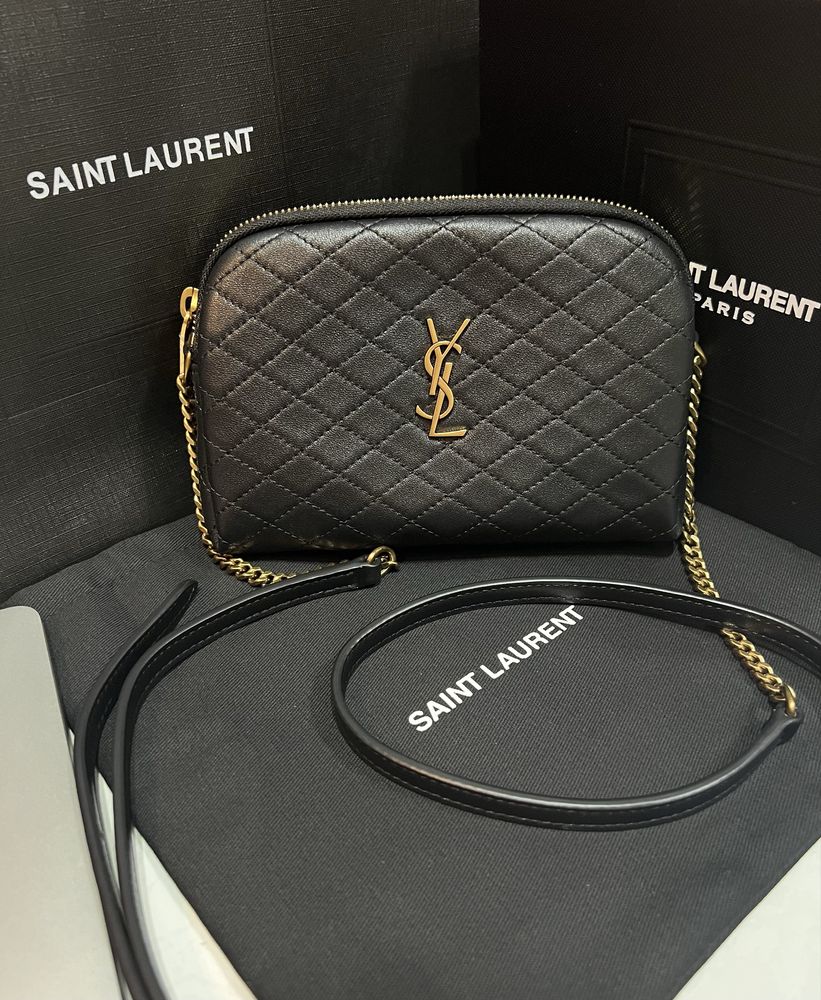 Сумка YSL Saint Laurent Gaby zippered lambskin Ив Сен Лоран Люкс
