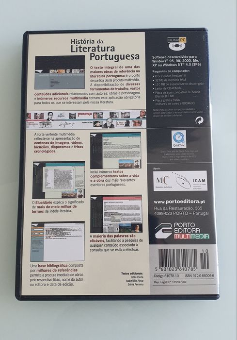 Conteúdo interativo História da Literatura Portuguesa