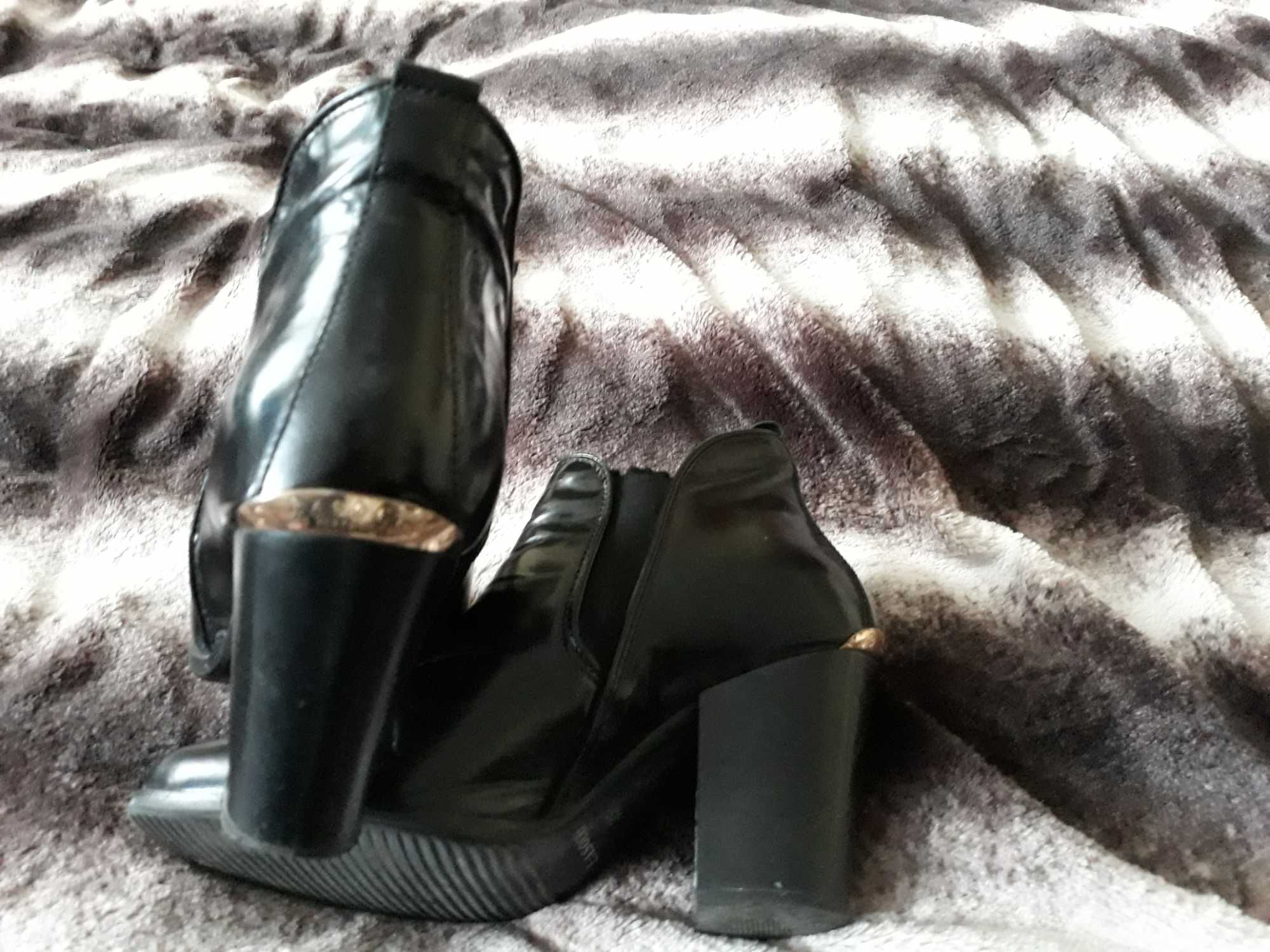 Lasocki czarne buty,botki 36