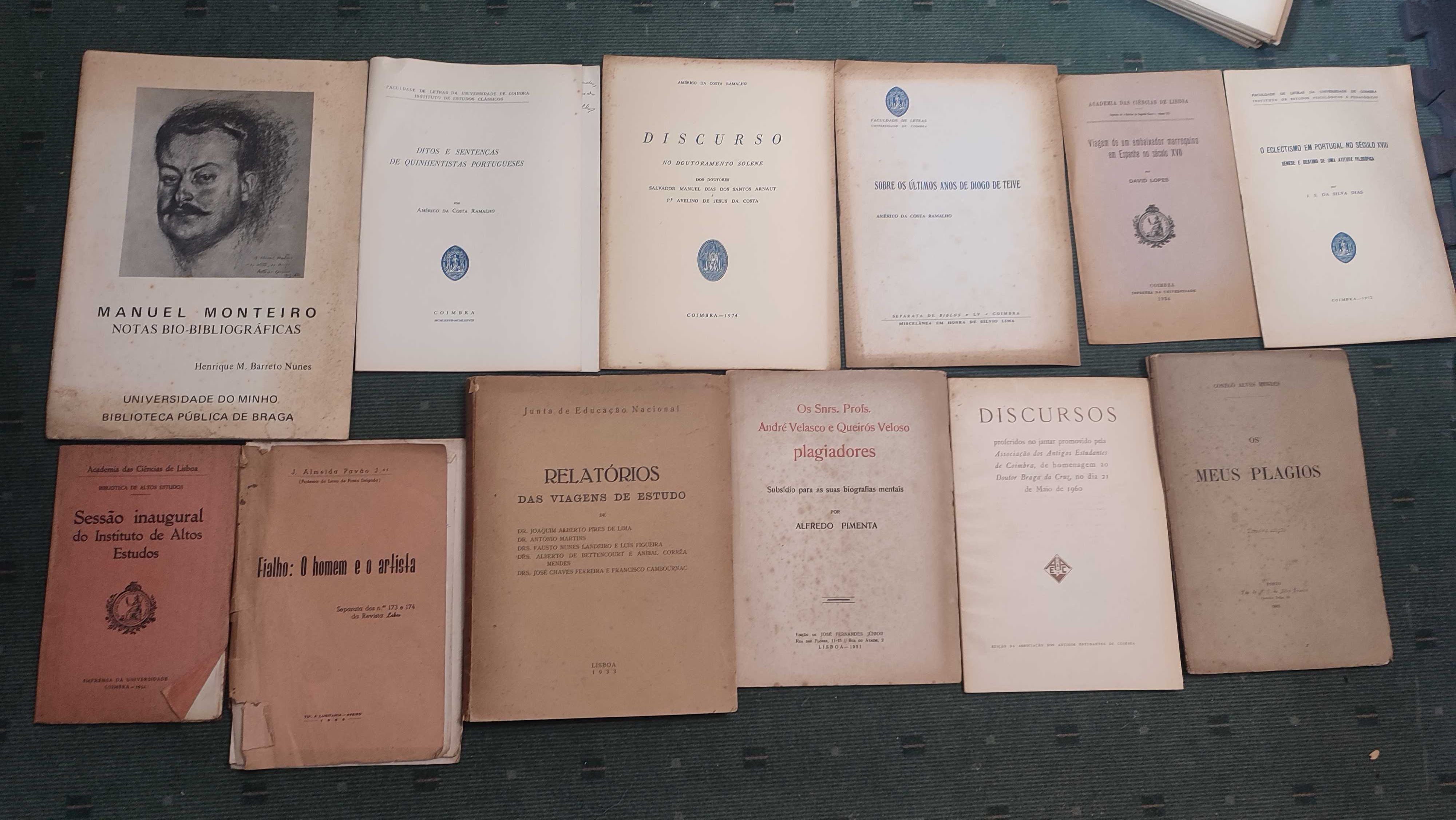 Lote 95 Publicações Antigas Diversas, Históricas, Biográficas -Coimbra