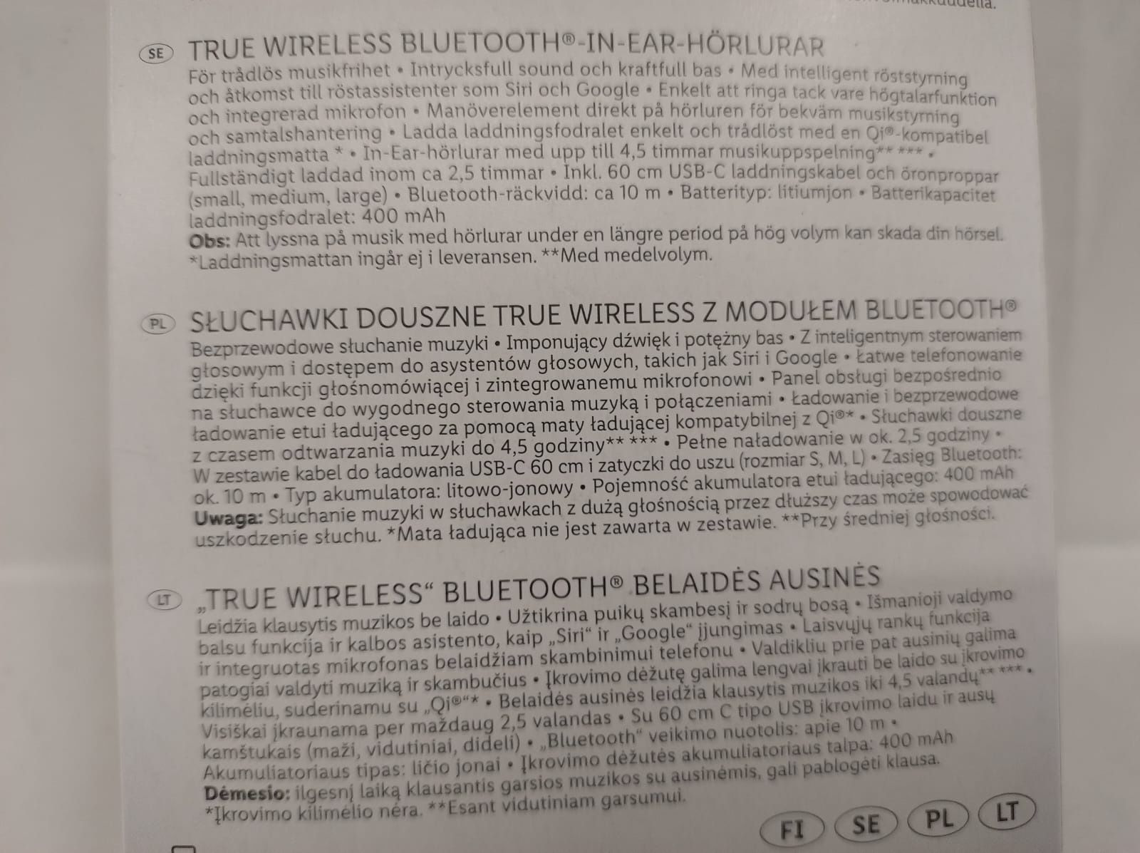 Słuchawki douszne True Wireless Bluetooth SilverCrest