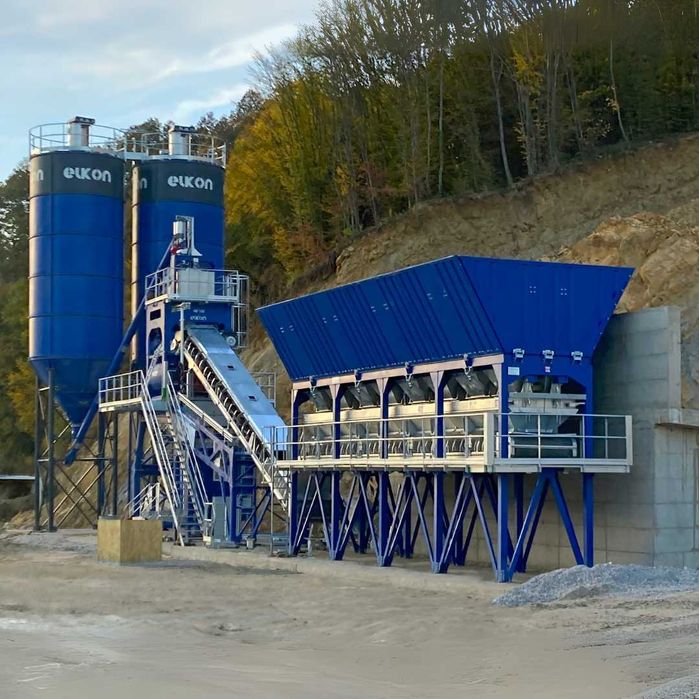 Szybko-przestawna betoniarnia ELKON Quick Master 120 (2,25 m³) z taśmą