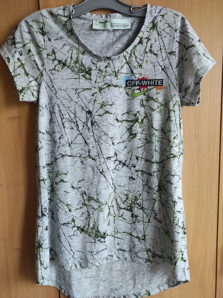 T-shirt  tunika damskaOff-white