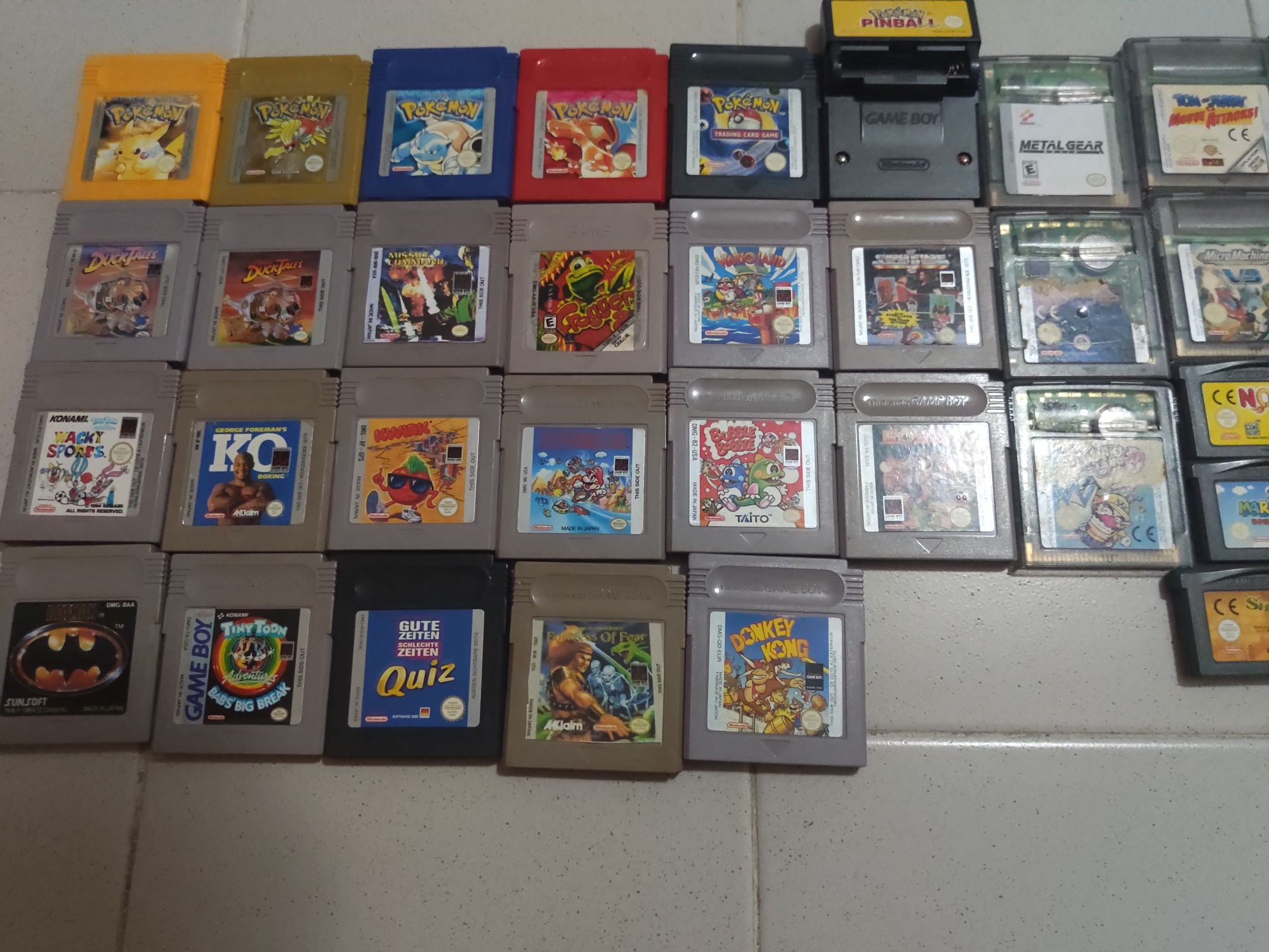 Jogos game boy, color e advance