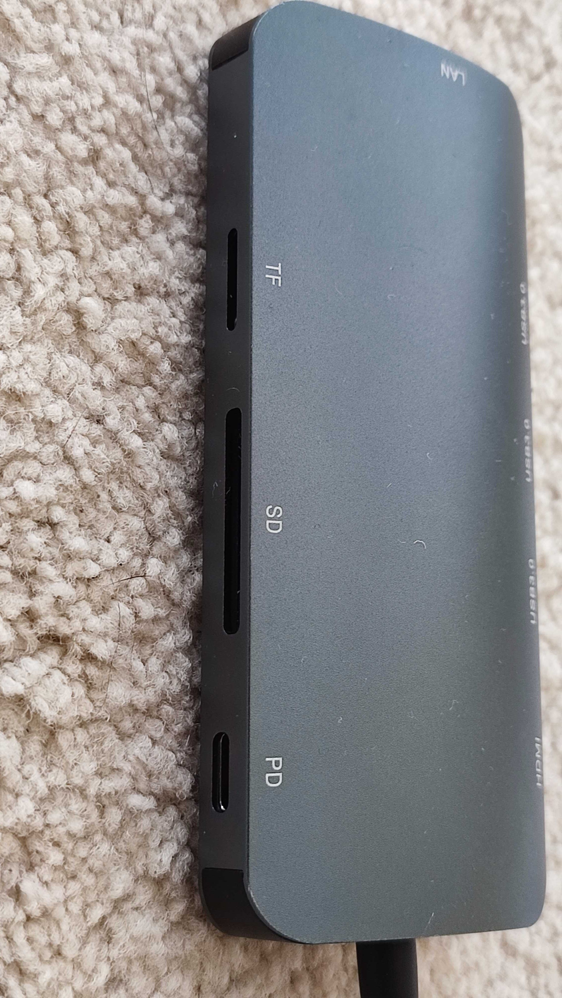 Adapter HUB USB C 8w1 4K HDMI PD 100 W USB 3.0 5 Gb/s