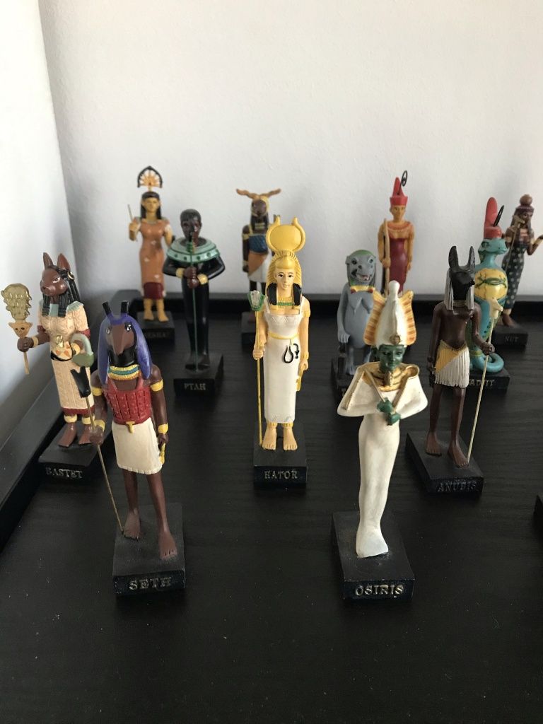 Coleção estatuetas Deuses do Egipto