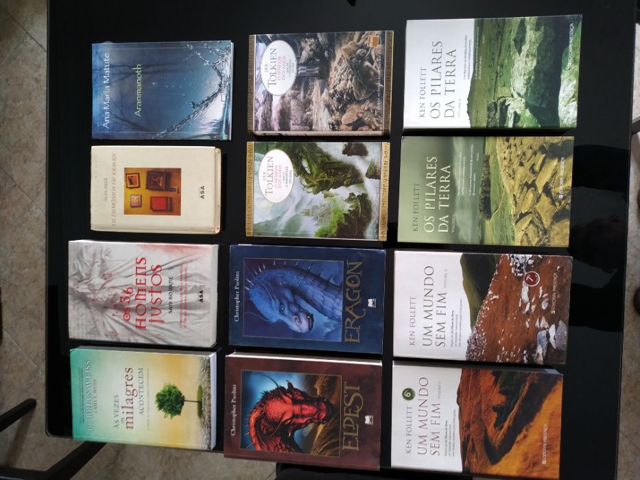 Livros usados em óptimo estado (Tolkien, Rowling, Follett, Meyer)