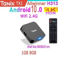 Смарт приставка, Allwinner H313, Smart TV TANIX TX1  Android 10.0 4K
