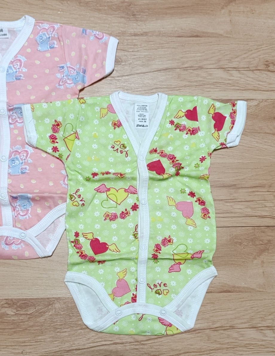 Body 3 pack rozpinane roz 56 K/R