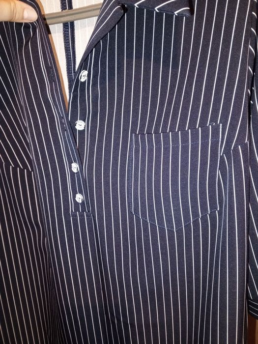 Сукня в смужку синя