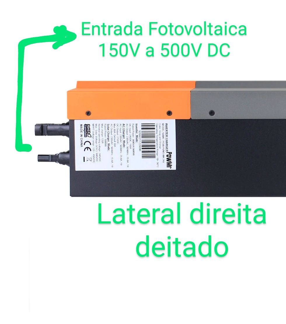 Inversor Híbrido 6000W 48V MPPT Solar bateria pv controlador 6.0kw