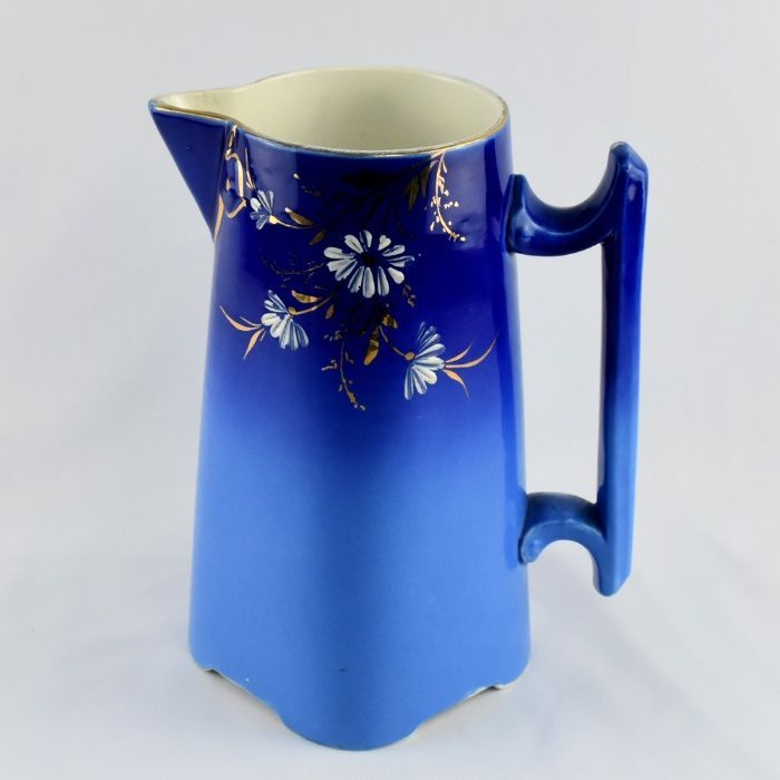 Jarro / Caneca Faiança pintada à mão, Sarreguemines (1868 a 1919)