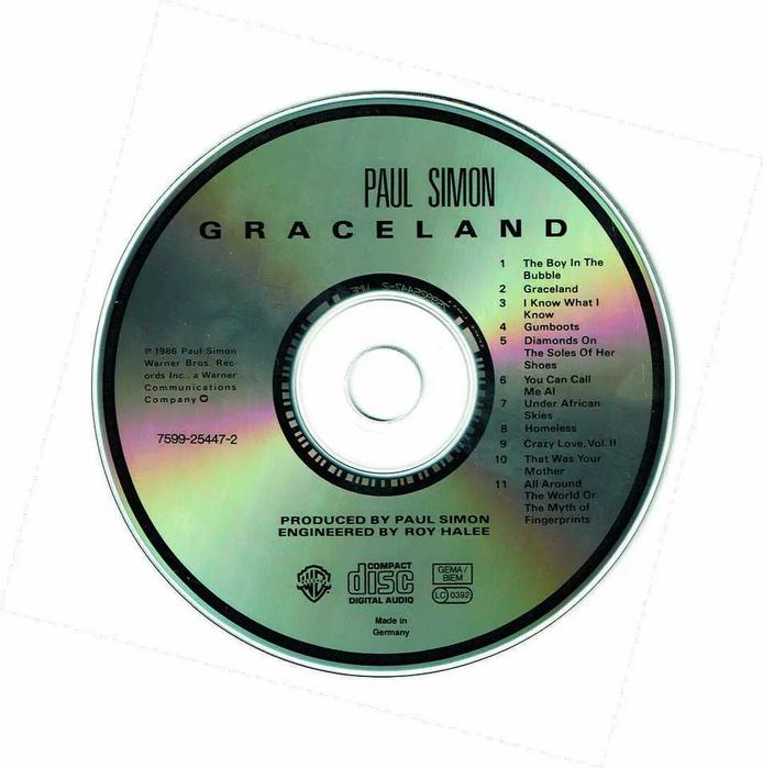 Paul Simon -- Graceland - CD - near MINT