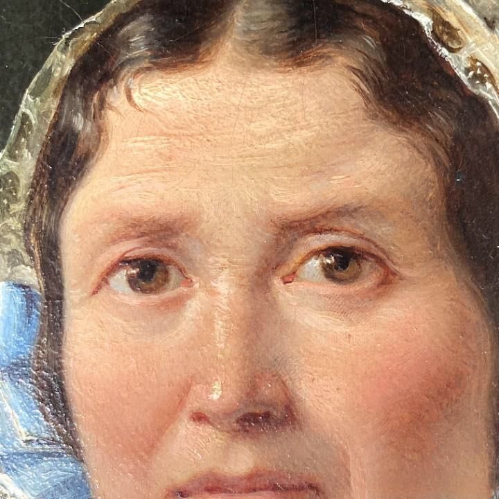 Клод-Мари Дюбюф (1790-1864) потрет «Дама из высшего общества»