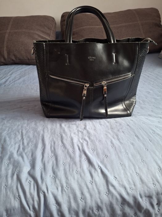 Сумка шкіряна чорного кольору