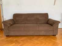 Kanapa/sofa brązowa z IKEA "zamszowa" arcywygodna miękka 3 osobowa