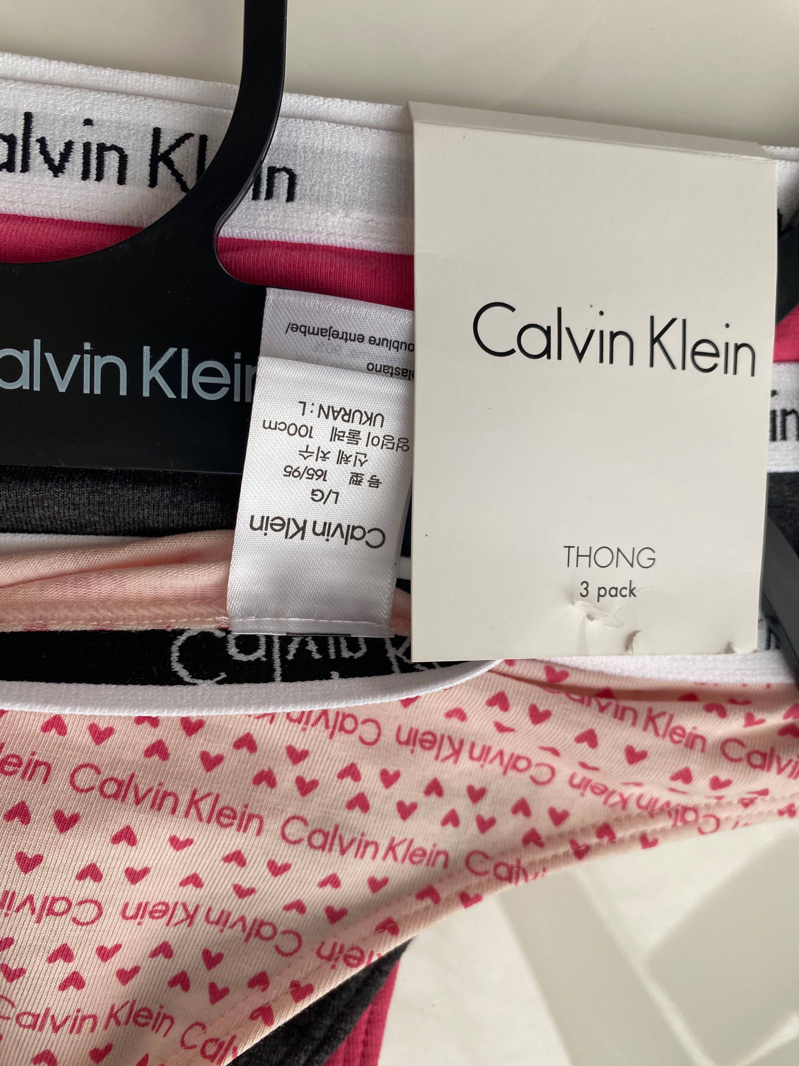 Majtki Calvin Klein L 3 pak stringi