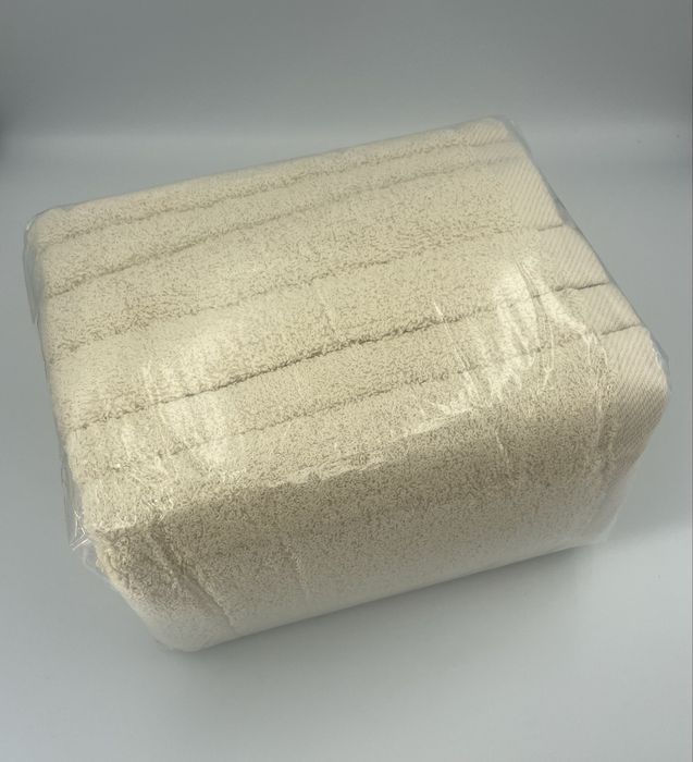 Komplet 6 recznikow hotelowych do rąk 50x100 cm 100% bawełna ecru