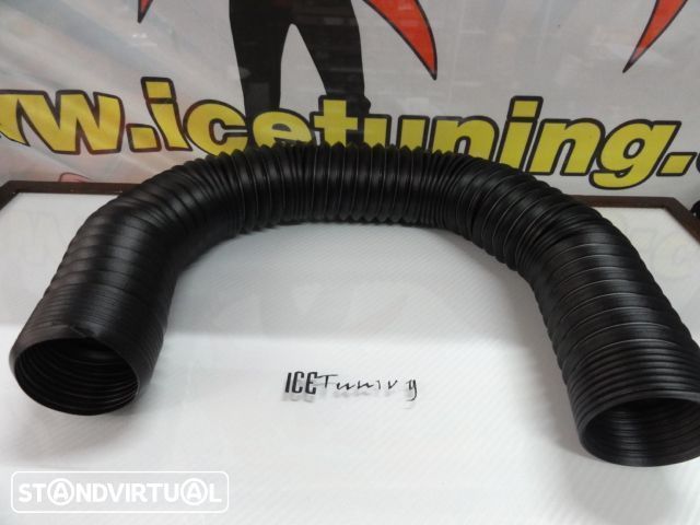 Tubo maleável em plástico com 65mm ou 75mm de diâmetro c/1metro de comprimento