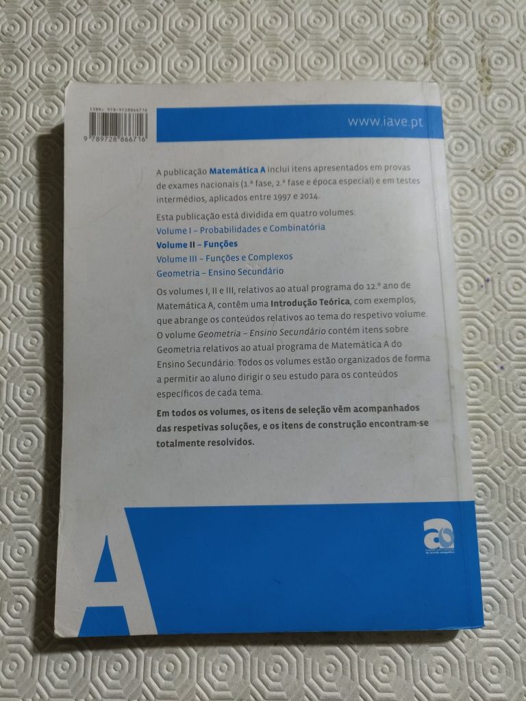 Manuais IAVE - Matemática A (Funções e complexos)