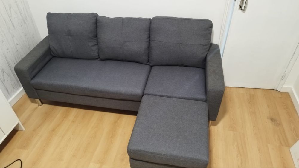 Sofá com chaise