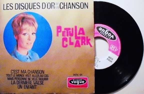 Petula Clark - Les disques d'or de la chanson  -  vinil 45 Rpm