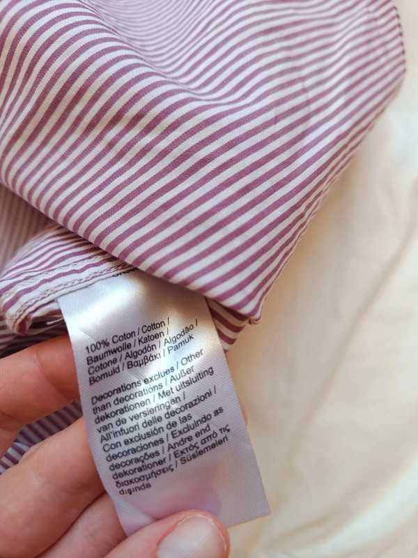 Bawełniana koszula Lacoste z krótkim rękawem r. M / L